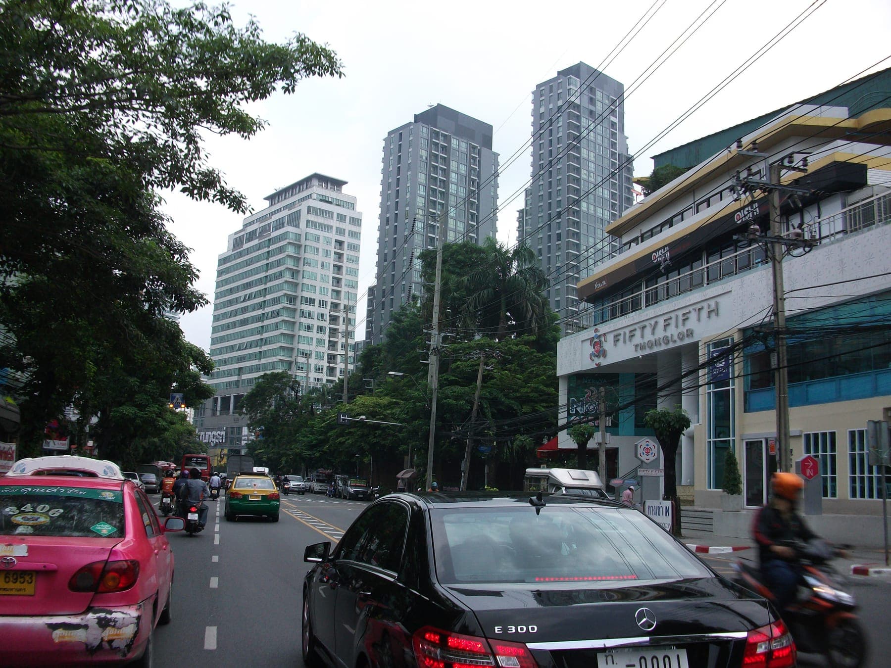 Soi Thong Lor (Sukhumvit Soi 55) - the main street of the neighbourhood, photographed 26 September 2012